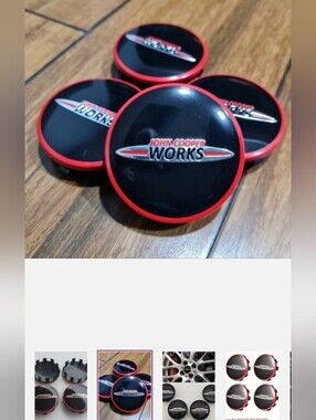 4 56mm Mini Cooper John Cooper Works Wheel Rim Hub Center Caps